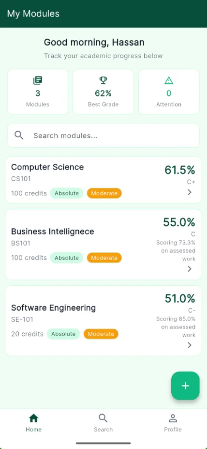 Academic Assistant screenshot